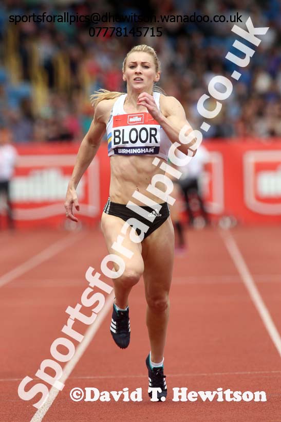 Womens 200 metres, British Championships, Birmingham. Photo: David T. Hewitson/Sports for All Pics
